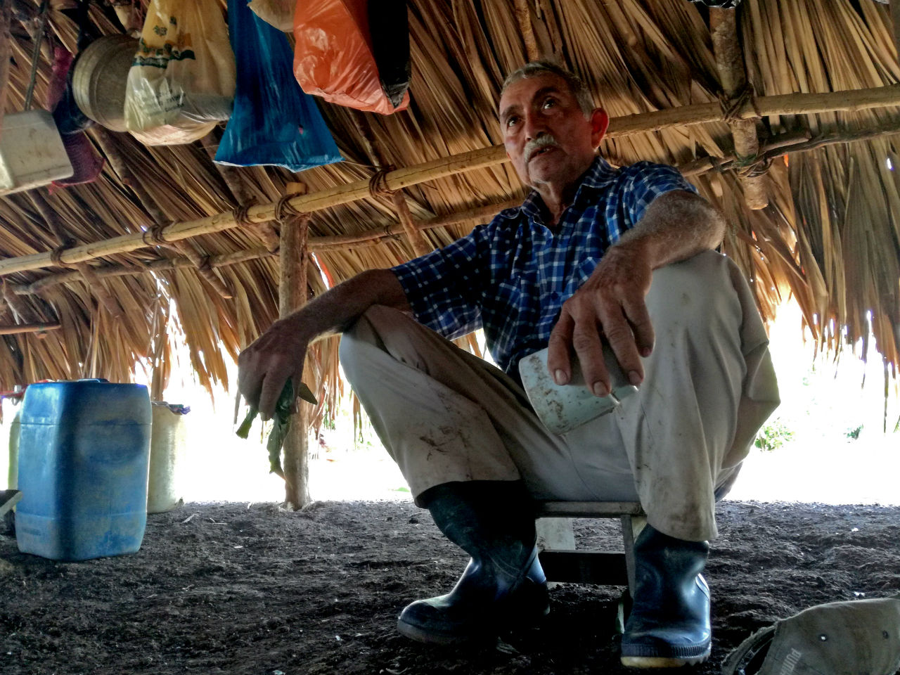 Óscar Lajud Yepes, de 75 años, es el único retornado a El Aceituno
